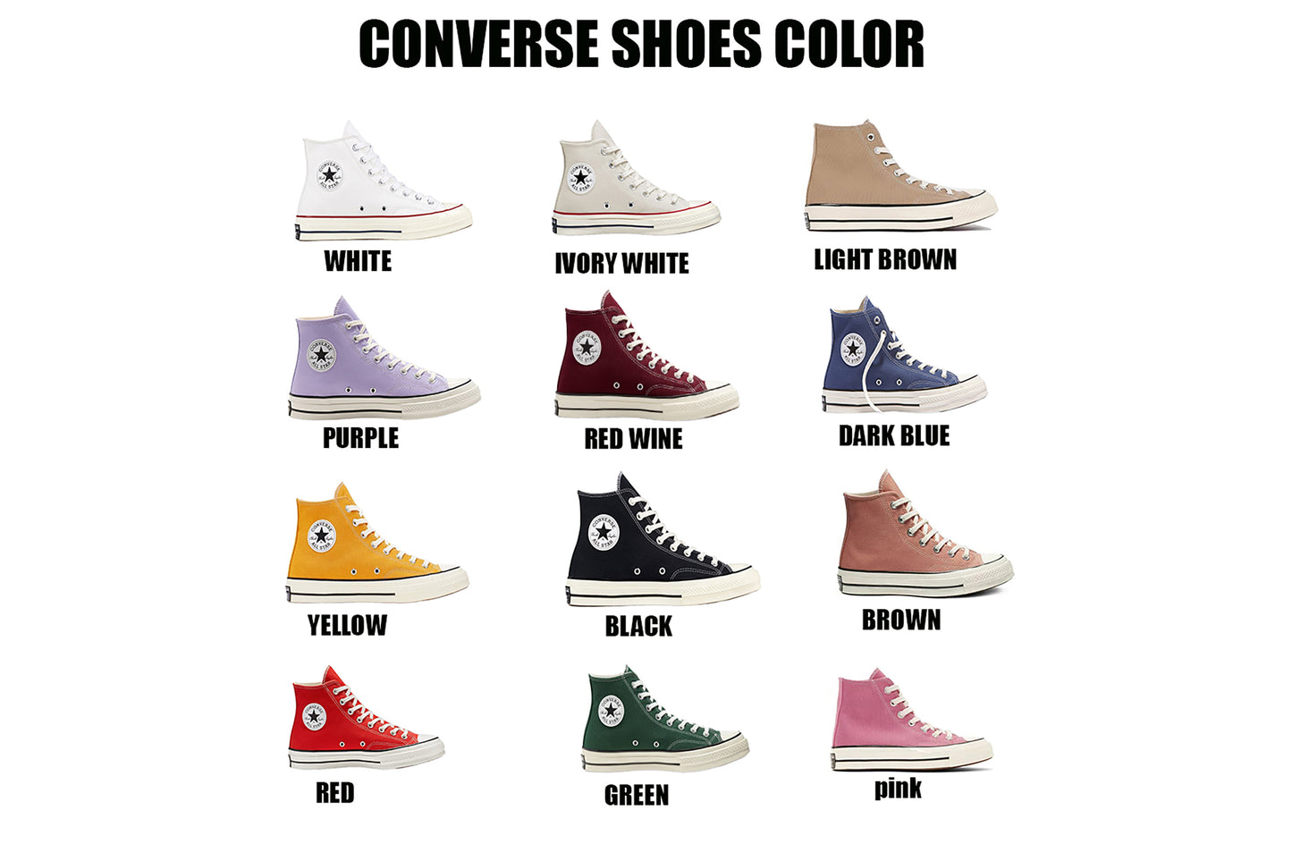 Colorful Floral - Personalized Embroidered High Top Shoes - Custom High Top Shoes for Women