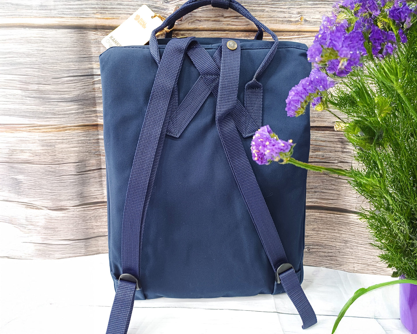 Custom Kanken Backpack – Alaska Wildflowers Design - Personalized Embroidered Backpack - Custom Bag for Women