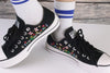 Characters Anime - Personalized Embroidered Low Top Shoes - Custom Low Top Shoes for Women