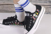 Characters Anime - Personalized Embroidered Low Top Shoes - Custom Low Top Shoes for Women