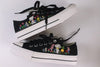 Characters Anime - Personalized Embroidered Low Top Shoes - Custom Low Top Shoes for Women