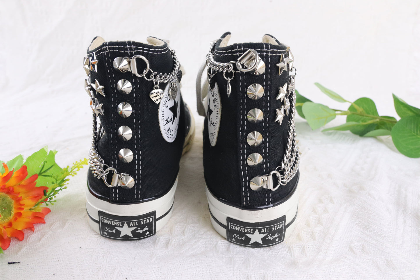High-Top Spike Studded Shoes