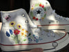  Embroidered converse/ Custom converse Chuck Taylor embroidered flower 