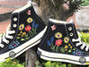  Embroidered converse/ Custom converse Chuck Taylor embroidered flower 