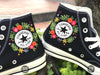  Embroidered converse/ Custom converse Chuck Taylor embroidered flower 