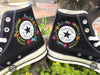  Custom Converse Chuck Taylor 1970s Embroidered wildflowers 