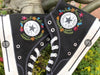  Custom Converse Chuck Taylor 1970s Embroidered wildflowers 