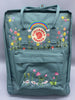  Fjallraven Kanken Backpack with Embroidered Lotus and Koi Fish - Personalized Embroidered Backpack - Custom Bag for Women 