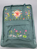  Fjallraven Kanken Backpack with Embroidered Lotus and Koi Fish - Personalized Embroidered Backpack - Custom Bag for Women 