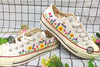  Custom embroidered Converse Low-Top/ Custom Converse Low-top 