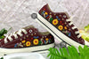  Custom Embroidered Converse low-top/ Converse Chuck Taylor embroidered with sunflowers 