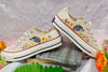  Converse low top opossum embroidered shoes/ Opossum embroidered on converse shoes 