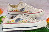  Converse low top opossum embroidered shoes/ Opossum embroidered on converse shoes 