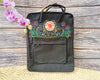  Fjallraven Kanken Backpack embroidered with Lavender flowers and Dandelions - Personalized Embroidered Backpack - Custom Bag for Women 