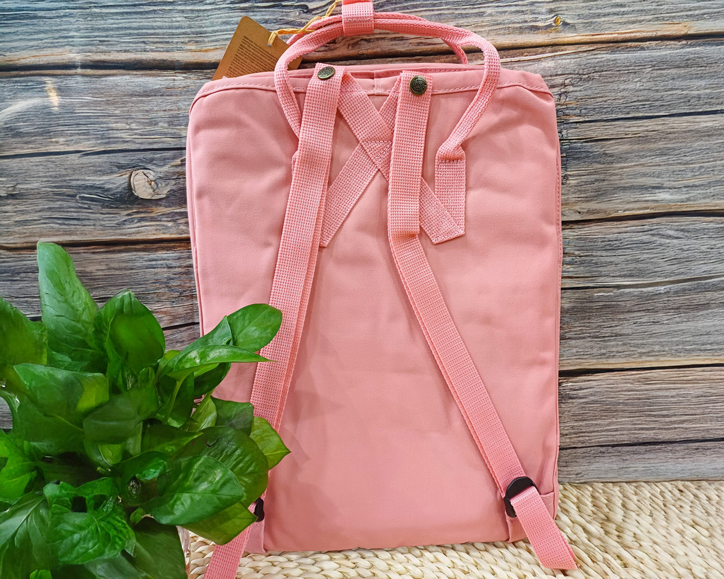 Fjallraven Kanken Embroidered Backpack – Flowers Around Logo and Floral Alphabet - Personalized Embroidered Backpack - Custom Bag for Women