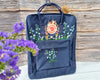  Custom Kanken Backpack – Alaska Wildflowers Design - Personalized Embroidered Backpack - Custom Bag for Women 