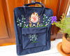  Custom Kanken Backpack – Alaska Wildflowers Design - Personalized Embroidered Backpack - Custom Bag for Women 