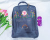  Fjallraven Kanken Backpack with Sunflower Garden and Starry Sky Embroidery –  Personalized Embroidered Backpack - Custom Bag for Women 