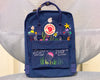  Embroidered Fjallraven Kanken – Colorful Jellyfish & Ocean Design - Personalized Embroidered Backpack - Custom Bag for Women 