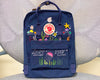  Embroidered Fjallraven Kanken – Colorful Jellyfish & Ocean Design - Personalized Embroidered Backpack - Custom Bag for Women 