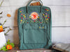  Fjallraven kanken embroidered flowers, Customized Embroidered Name Backpack, Custom Made Bag 