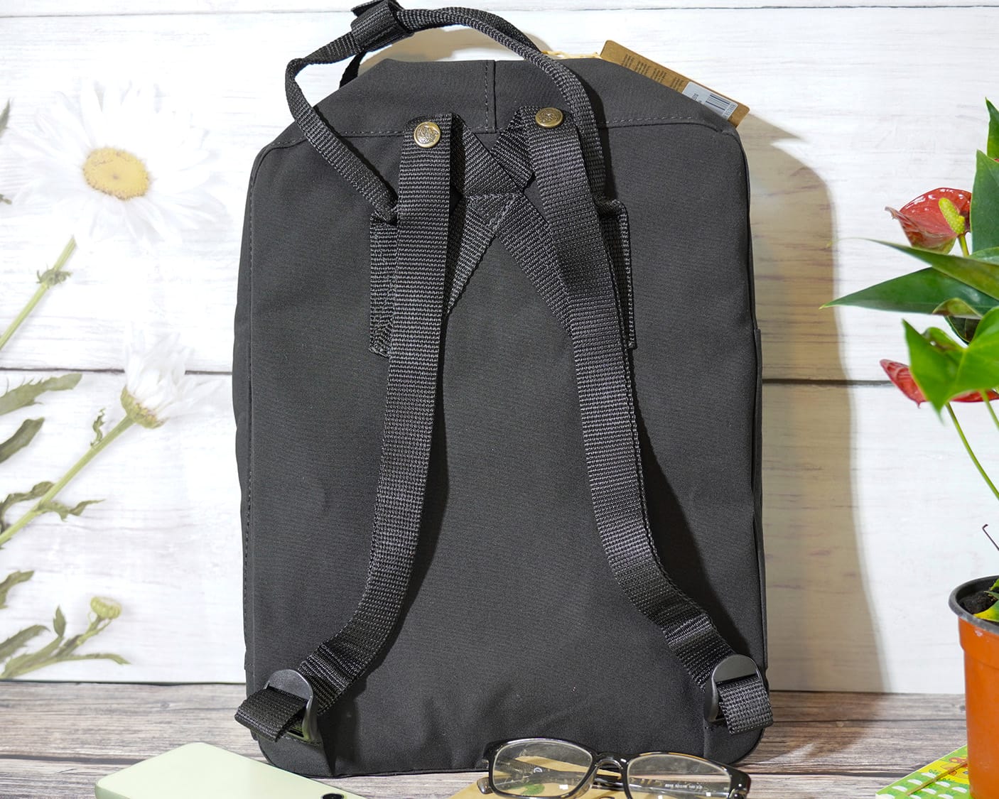 Custom Kanken Backpack – Multicolor Sunflowers & Koi Fish Embroidery - Personalized Embroidered Backpack - Custom Bag for Women