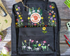  Custom Kanken Backpack – Multicolor Sunflowers & Koi Fish Embroidery - Personalized Embroidered Backpack - Custom Bag for Women 