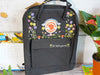  Kanken Backpack Embroidered with Flower and rainbow 