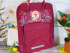  Fjallraven kanken backpack embroidered with lavender flowers 