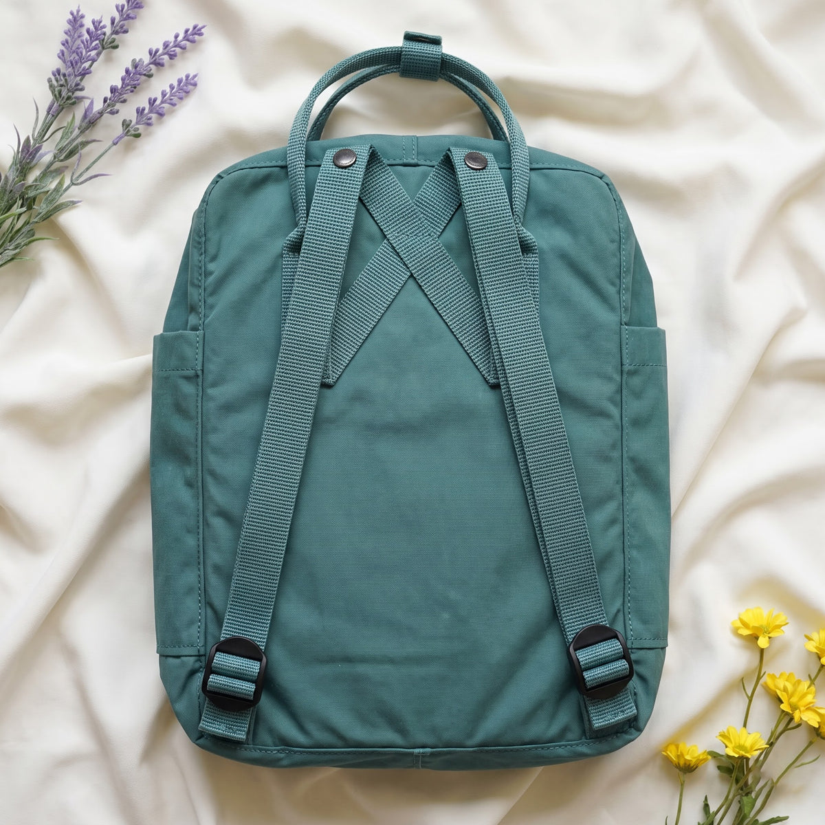 Fjällräven Kanken Regenbogen Bunter Gänseblümchen Bestickter Rucksack