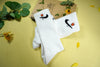  socks embroidered with wine glasses /Custom Socks/Custom Colorful Flowers Socks 