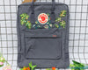  Custom Fjallraven Kanken Backpack – Tropical Monstera & Philodendron Leaves - Personalized Embroidered Backpack - Custom Bag for Women 