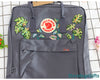  Custom Fjallraven Kanken Backpack – Tropical Monstera & Philodendron Leaves - Personalized Embroidered Backpack - Custom Bag for Women 