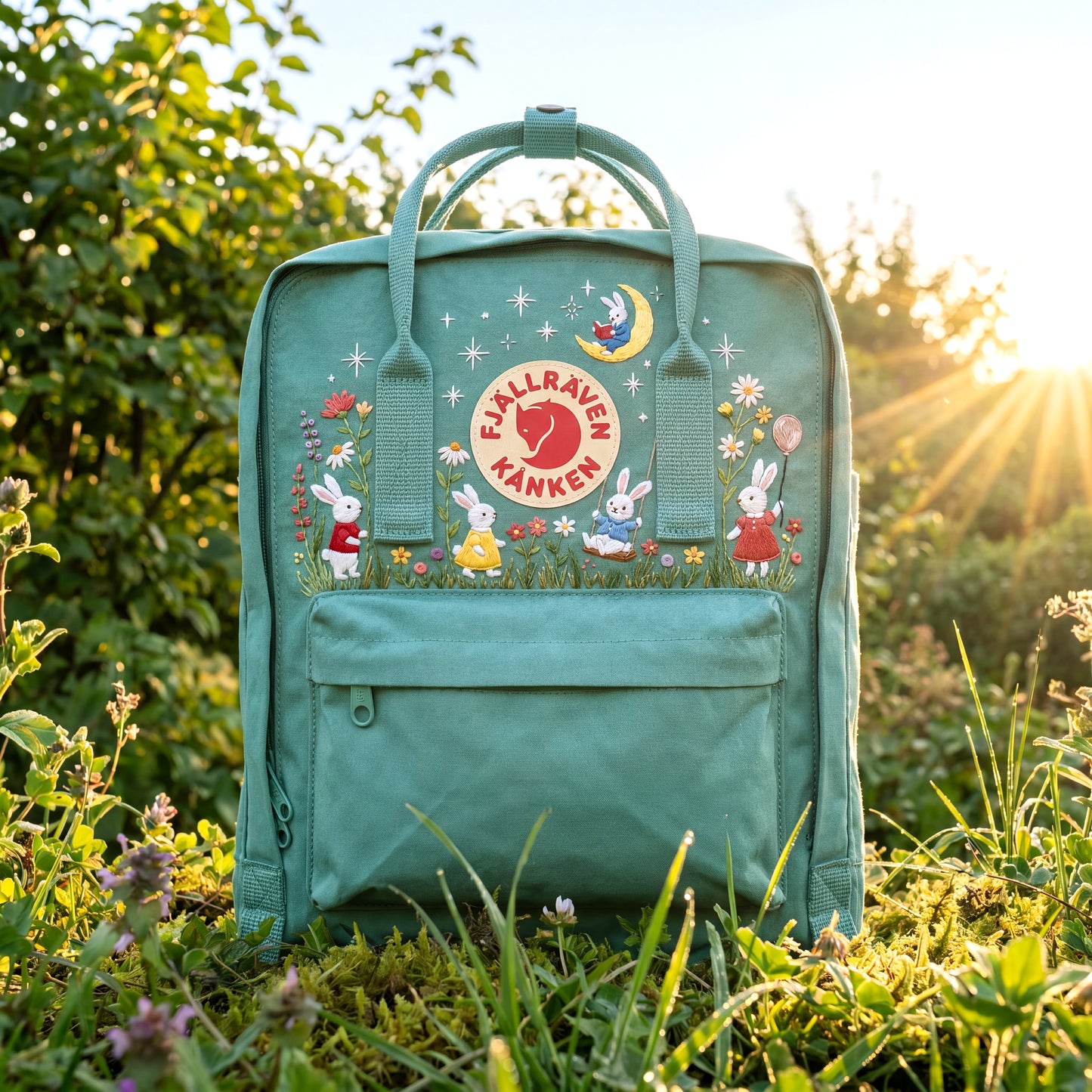 fjallraven-kanken-rainbow-colorful-daisy-embroidered-backpack