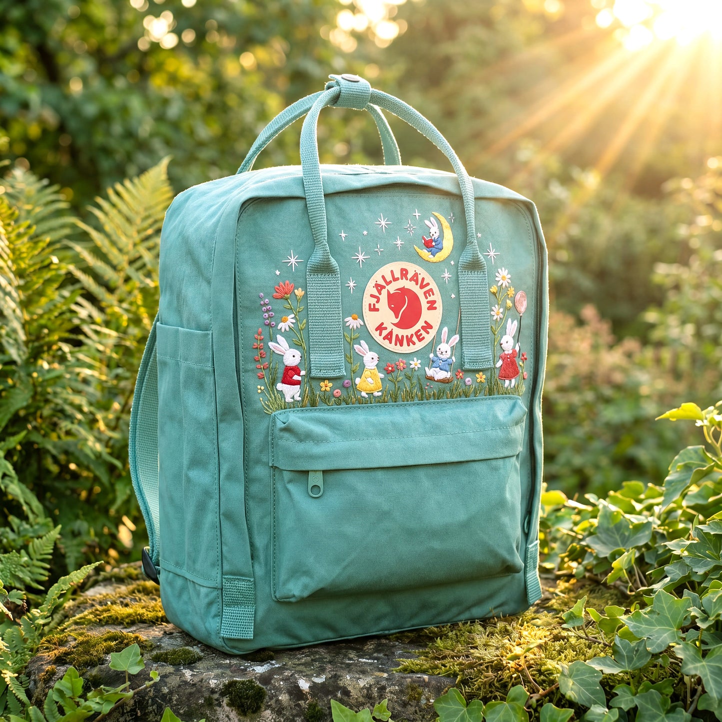 fjallraven-kanken-rainbow-colorful-daisy-embroidered-backpack