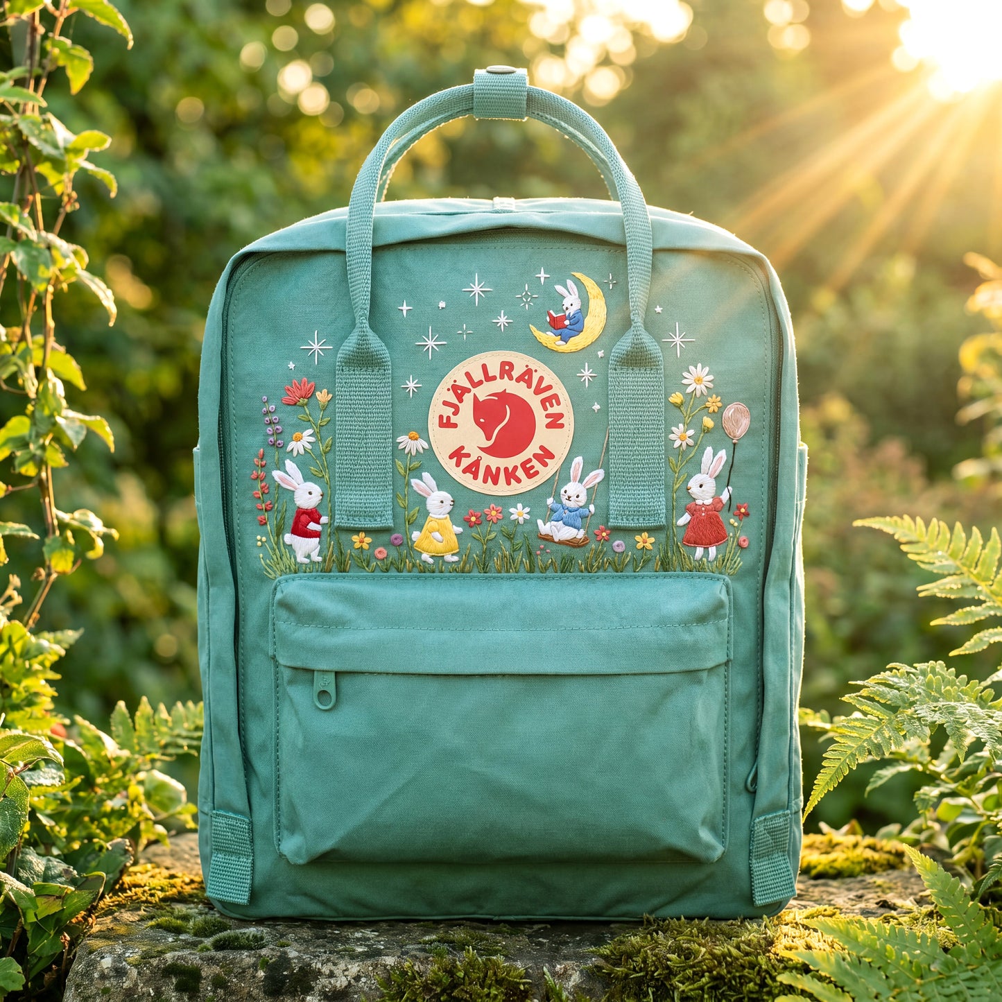 fjallraven-kanken-rainbow-colorful-daisy-embroidered-backpack