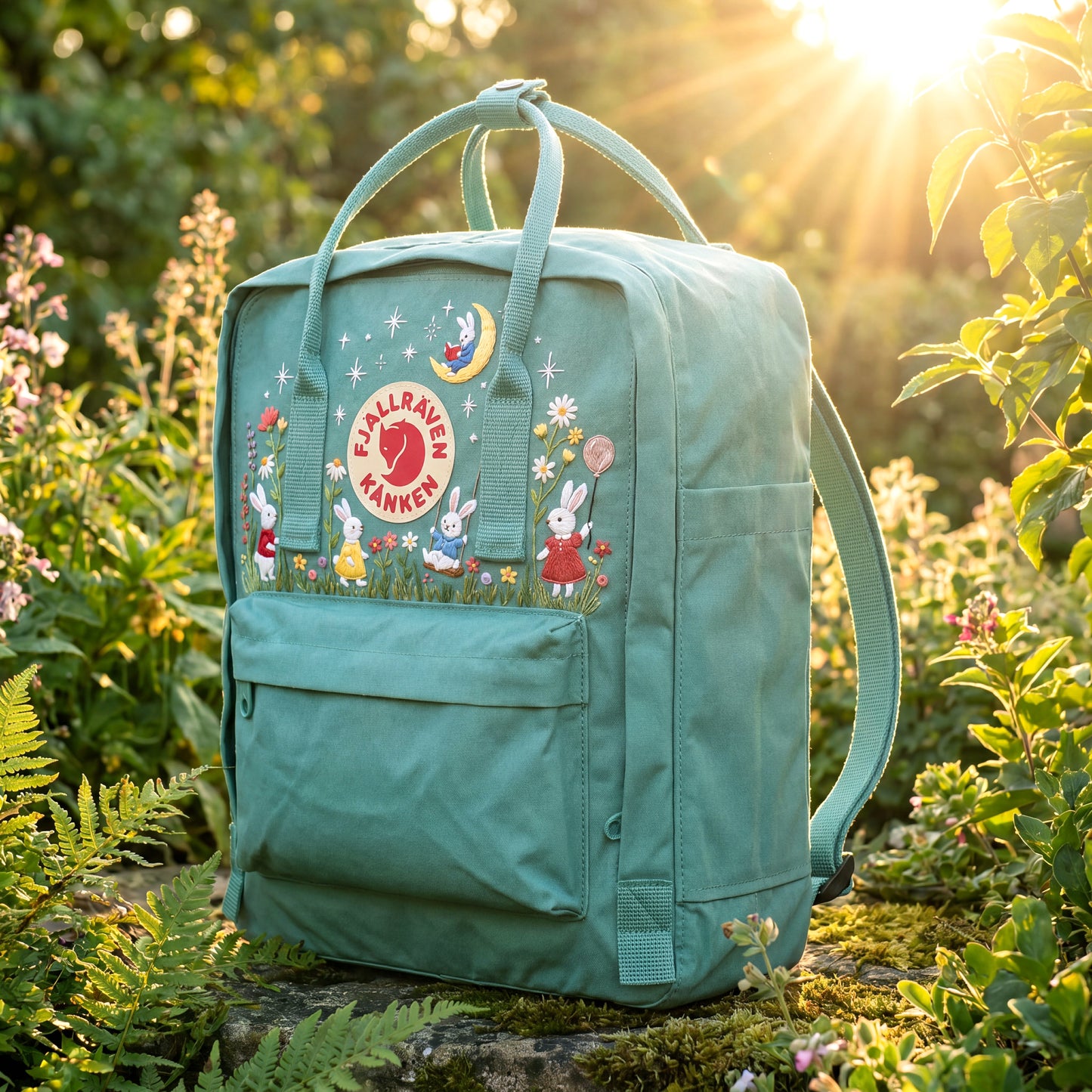 fjallraven-kanken-rainbow-colorful-daisy-embroidered-backpack