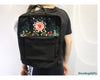  Fjallraven Kanken Backpack – Starry Night & Flower Forest Design - Personalized Embroidered Backpack - Custom Bag for Women 