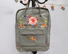  Custom Kanken Backpack – Vintage Floral Art Embroidery - Personalized Embroidered Backpack - Custom Bag for Women 