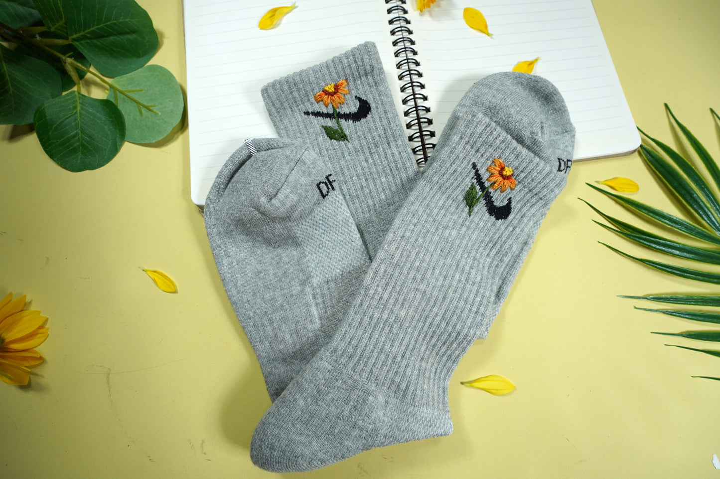 Custom Socks/custom Colorful Flowers Socks/handmade