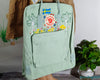  Custom Fjallraven Kanken Backpack – Swedish Summer Garden Design - Personalized Embroidered Backpack - Custom Bag for Women 