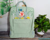  Custom Fjallraven Kanken Backpack – Swedish Summer Garden Design - Personalized Embroidered Backpack - Custom Bag for Women 