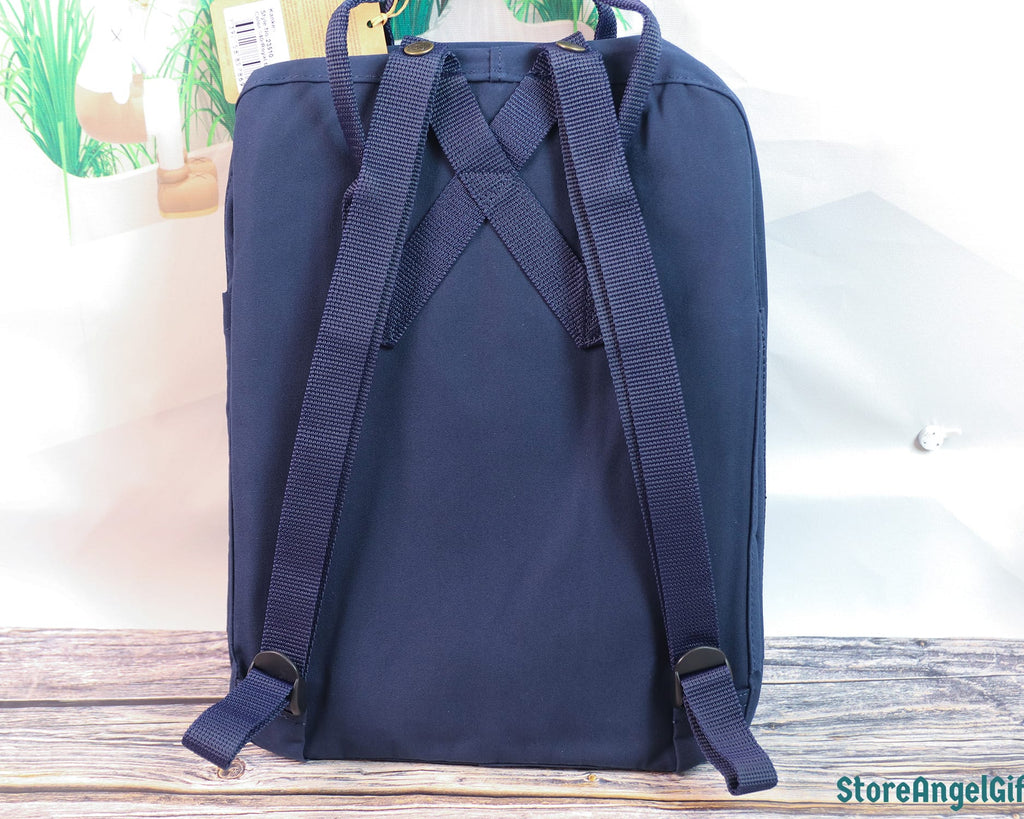  Custom Fjallraven Kanken Backpack – Morning Glory and Lily of the Valley Design - Personalized Embroidered Backpack - Custom Bag for Women 