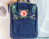  Custom Fjallraven Kanken Backpack – Morning Glory and Lily of the Valley Design - Personalized Embroidered Backpack - Custom Bag for Women 