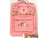  Fjallraven Kanken Backpack embroidered with Kurumi and a colorful daisy garden - Personalized Embroidered Backpack - Custom Bag for Women 