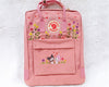  Fjallraven Kanken Backpack embroidered with Kurumi and a colorful daisy garden - Personalized Embroidered Backpack - Custom Bag for Women 