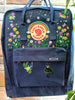  Fjallraven Kanken Backpack with Embroidered Turtle and Cat - Personalized Embroidered Backpack - Custom Bag for Women 