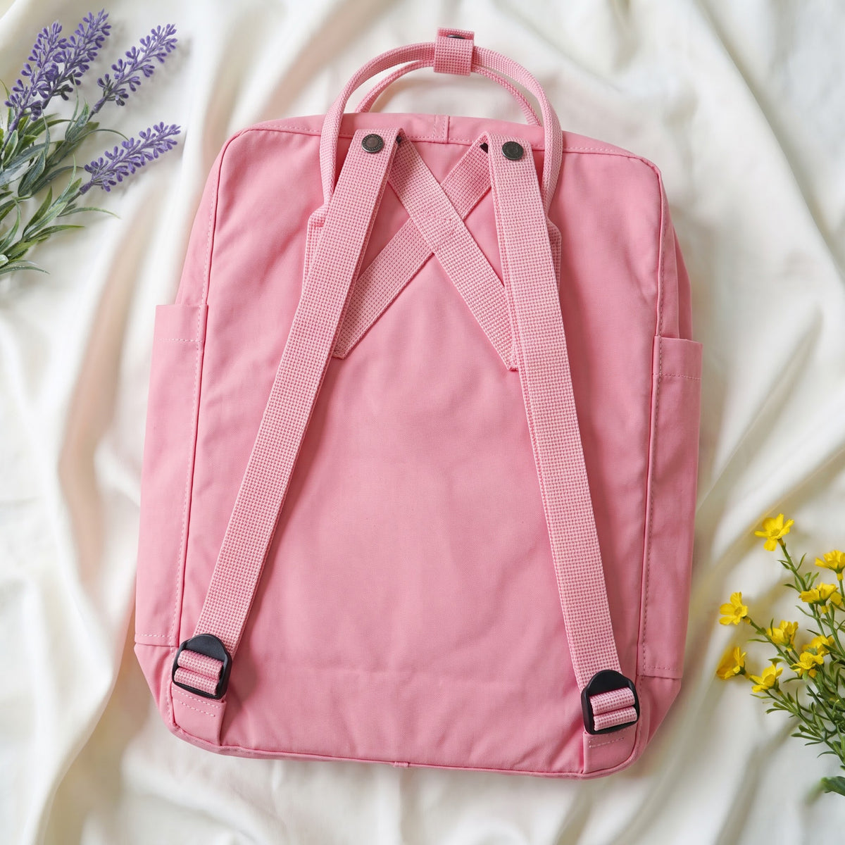 Hand Embroidered Fjallraven Kanken Pet Portrait Backpack | Pink Rose Floral Kanken Bag | Custom Dog & Horse Embroidery Backpack