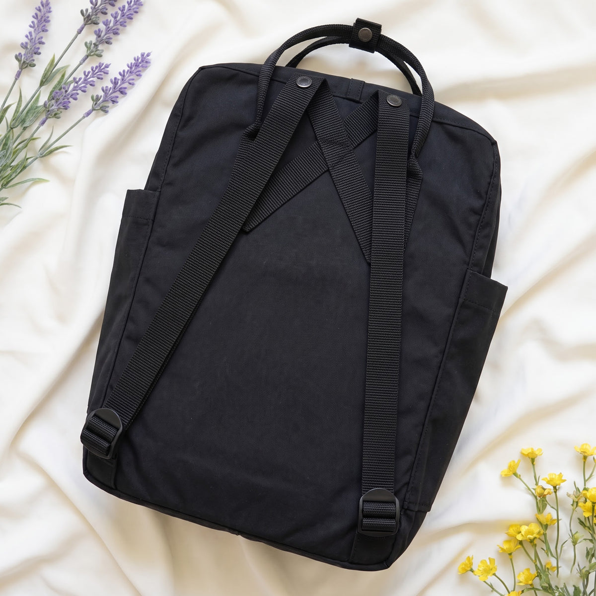 Fjällräven Kanken Regenbogen Bunter Gänseblümchen Bestickter Rucksack