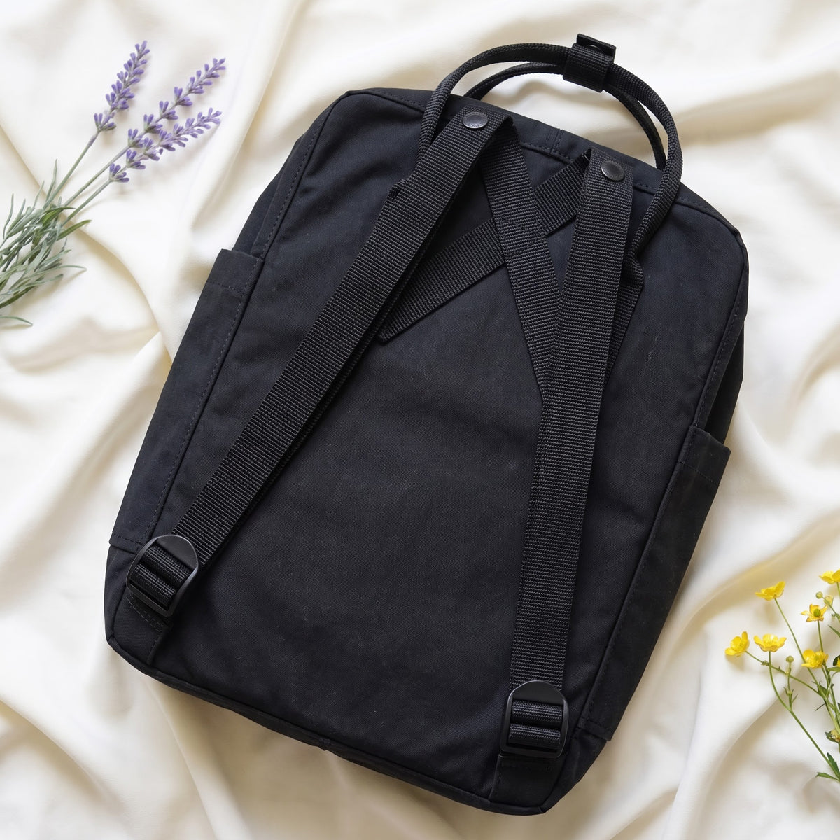 Hand Embroidered Fjallraven Kanken Wildflower Garden Backpack with Bees, Butterflies & Ladybugs | Colorful Flower Garden Kanken Backpack (Copy)